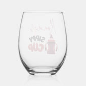 Mama's Sippy Cup Grappig Stemless wijnglas Wijnglas Zonder Voet (Achterkant)