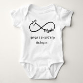 MAMA'S SMART BOY Gepersonaliseerde Naam Schattige Romper (Voorkant)