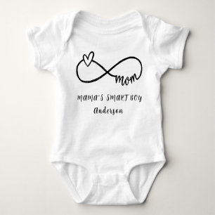 MAMA'S SMART BOY Gepersonaliseerde Naam Schattige Romper