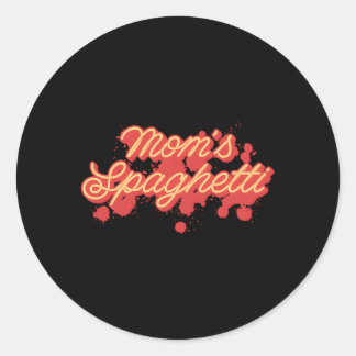Mama's Spaghetti Gehaktballen Tomatensaus Moederda Ronde Sticker