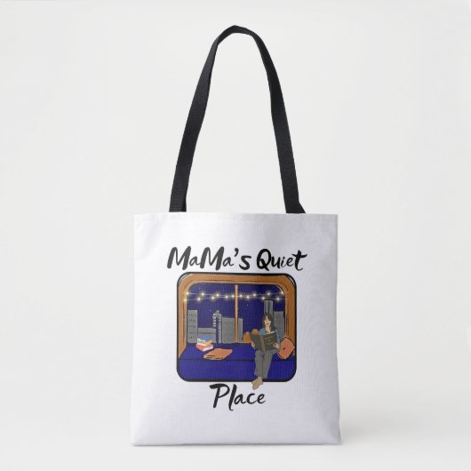 Mama's stille plek tote bag (Voorkant)