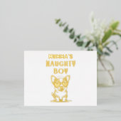 Mama's Stoute Hond Geschenk voor Moedersdag Folie Uitnodiging Briefkaart (Staand Voorkant)