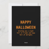 Mama's Streken – Halloween cadeaukaart Feestdagenkaart (Achterkant)