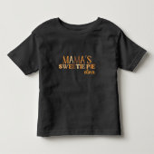 Mama's Sweetie Pie Thanksgiving Typografie Kinder Shirts (Voorkant)
