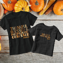 Mama's Sweetie Pie Thanksgiving Typografie Kinder Shirts