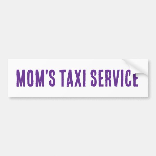 Mama's TAXI Service bumper sticker (Voorkant)
