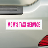 Mama's TAXI Service bumper sticker (Op auto)