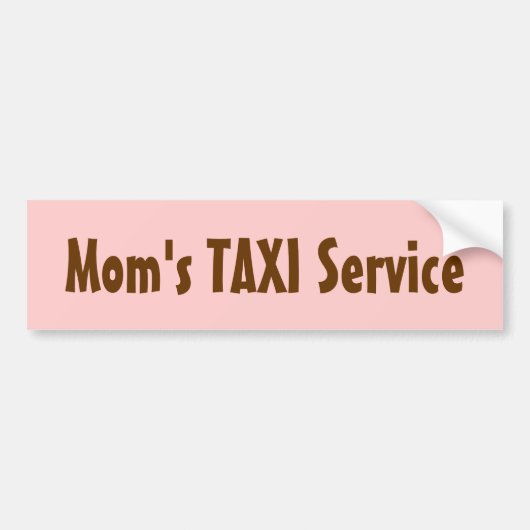 Mama's TAXI Service bumper sticker (Voorkant)