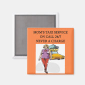 Mama's taxi service magneet (Voorkant / Achterkant)
