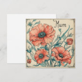 Mama's tedere liefde: oprechte briefkaarten (Voorkant / Achterkant)