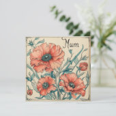 Mama's tedere liefde: oprechte briefkaarten (Staand voorkant)