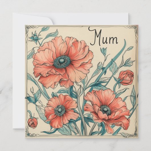 Mama's tedere liefde: oprechte briefkaarten (Voorkant)