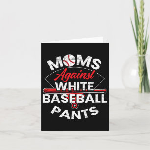 Mama's Tegen Witte Honkbalbroeken Sportliefhebber  Kaart