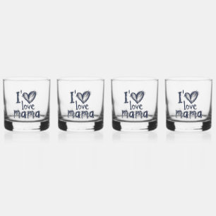 "Mama's Toast" - aangepaste gegraveerde whisky gla Glas