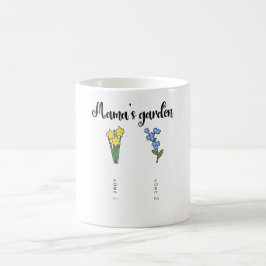 Mama's tuin is gepersonaliseerd met twee grootkind koffiemok