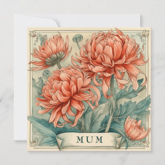 Mama's uitstraling: expressieve wensen feestdagenkaart (Voorkant)