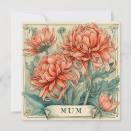 Mama's uitstraling: expressieve wensen feestdagenkaart