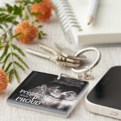 Mama's Ultrasound trotse moeder typografie Sleutelhanger (Voorkant Rechts)