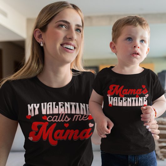 Mama's Valentijn Familie Bijpassend Kind T-shirt
