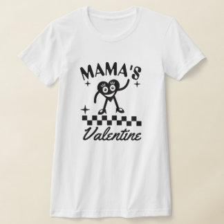 Mama's Valentine Retro Heart T-Shirt, Cute  T-shirt