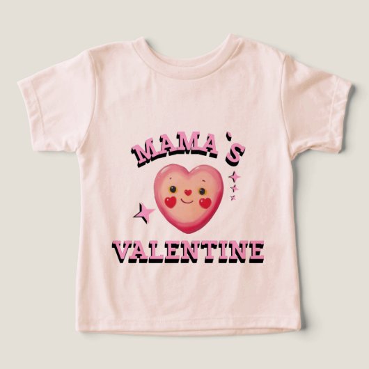 Mama's Valentine Toddler Shirt (Design voorkant)