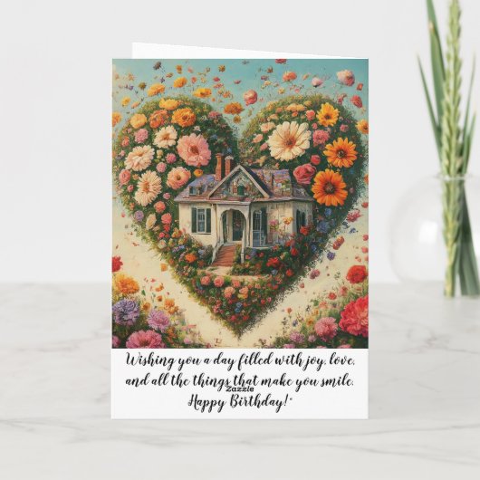 Mama's verjaardag bedankkaart (Achterkant)