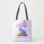 Mama's verjaardag Leesboek Lover's gepersonaliseer Tote Bag (Voorkant)