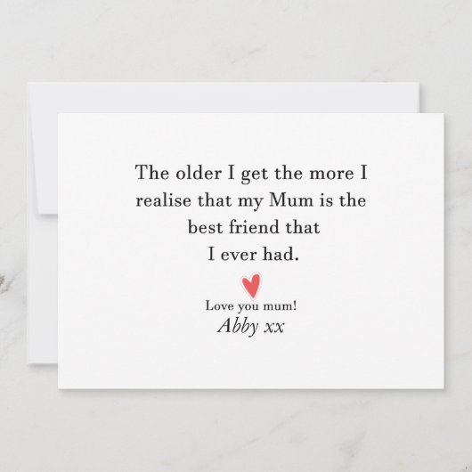 Mama's Verjaardag Moederdag Gift Gepersonaliseerde Kaart