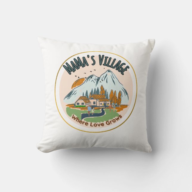 Mama's Village: waar liefde groeit Kussen (Voorkant)