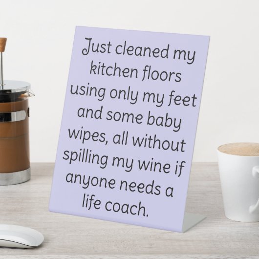 Mama's voetstuk bord reclamebord met voetstuk (Insitu)