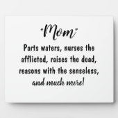 “Mama's - Zeer prijzenswaardig!” Fotoplaat (Voorkant)