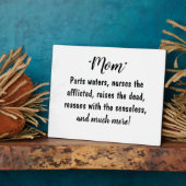 “Mama's - Zeer prijzenswaardig!” Fotoplaat (Zijkant)