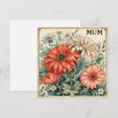 Mama's zegeningen: Endearing Letters Feestdagenkaart (Voorkant / Achterkant)