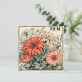 Mama's zegeningen: Endearing Letters Feestdagenkaart (Staand voorkant)