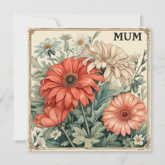 Mama's zegeningen: Endearing Letters Feestdagenkaart (Voorkant)