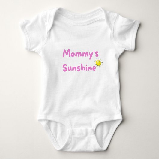 Mama's zonneschijn baby body romper (Voorkant)