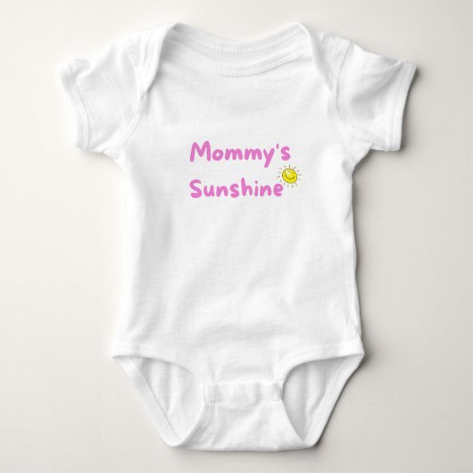 Mama's zonneschijn baby hemdje romper (Voorkant)