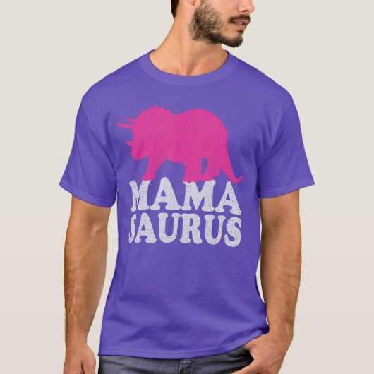 MAMASAURUS Cutericeratops Dinosaur Moeder vrienden T-shirt (Voorkant)