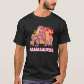 Mamasaurus Dinasaurus Moeder Familie Dinosaur T-shirt (Voorkant)