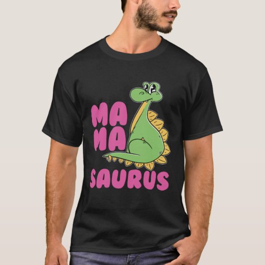 Mamasaurus Dinosaur Dino T-shirt (Voorkant)