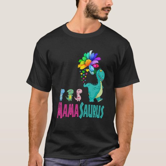 Mamasaurus Dinosaur Family Saurus Matching T-shirt (Voorkant)