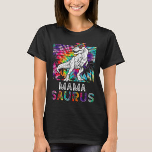 Mamasaurus Dinosaur Mama Saurus Familie Bijpassend T-shirt