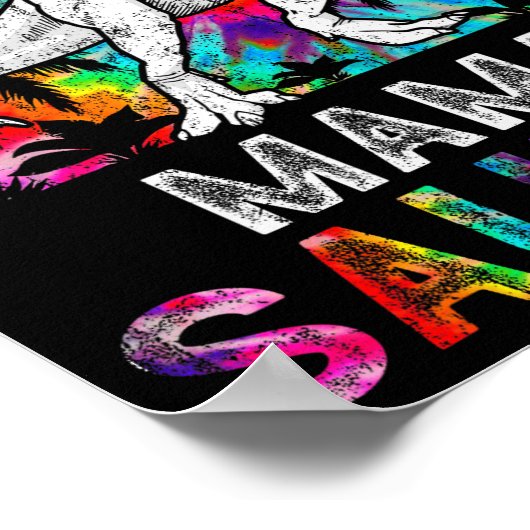 Mamasaurus Dinosaur Mama Saurus Family Matching Ti Poster (Hoek)