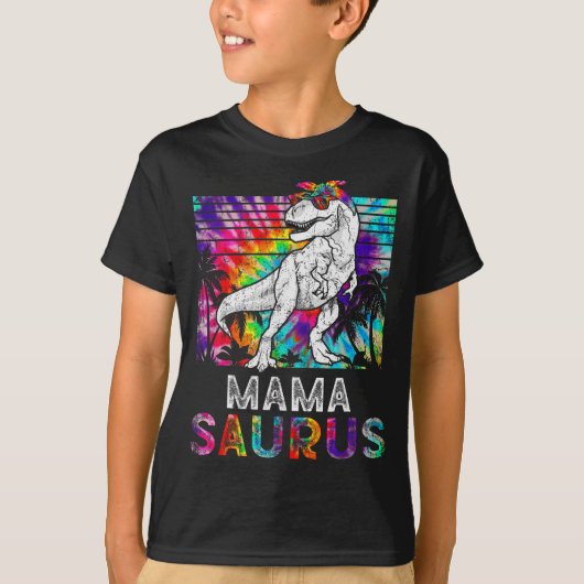 Mamasaurus Dinosaur Mama Saurus Family Matching Ti T-shirt (Voorkant)