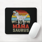 Mamasaurus Dinosaur Mama Saurus T Rex Grappige Fam Muismat (Met muis)