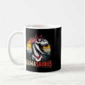 Mamasaurus Dinosaur Moeder voor Moederdag Kerstmis Koffiemok (Links)