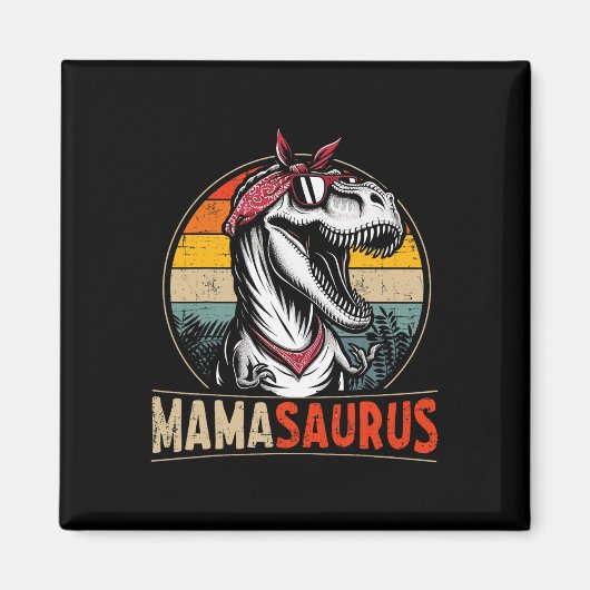 Mamasaurus Dinosaur Moeder voor Moederdag Kerstmis Magneet (Voorkant)