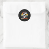 Mamasaurus Dinosaur Moeder voor Moederdag Kerstmis Ronde Sticker (Tas)