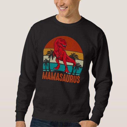 Mamasaurus Dinosaur Rex Moederdag Momma Mama Trui (Voorkant)