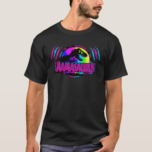 Mamasaurus Dinosaur Rex Mother s Day Tie Dye Best  T-shirt (Voorkant)